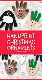 salt dough handprint christmas ornaments
