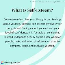 self worth vs self esteem