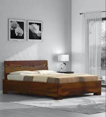 Gili Solid Wood Queen Size Bed With