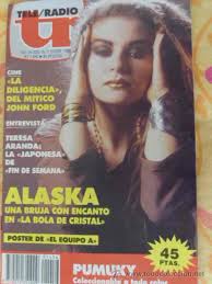 Tele/radio ALASKA OLVIDO GARA, TERESA ARANDA, MARIBEL RIVERA, THOMPSON TWINS, ALMODOVAR. Nº 1456, 25 noviembre 1985. reportaje de ALASKA: portada, ... - 33639949
