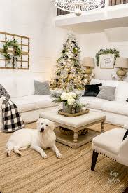 white christmas living room decor