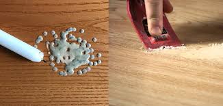 remove candle wax from wooden floor