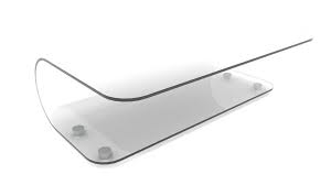 Curved Glass Bend Coffee Table 3d Model
