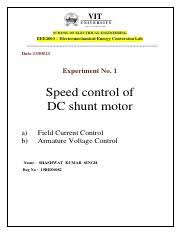 sd control of dc shunt motor page