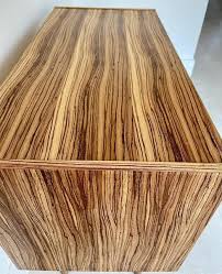 mid century style mulatto zebrano wood