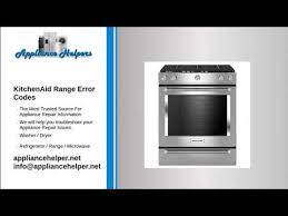 From the research i have found most error code have a letter and number for the e… read more. Kitchenaid Range Error Codes Youtube