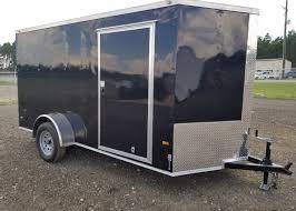 6 by 12 tandem axle enclosed trailers