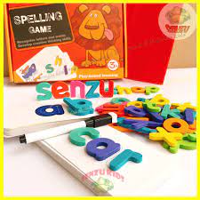 Đồ chơi thông minh Spelling Game SENZUKIDS xếp hình chữ tiếng anh cho bé 3  tuổi ( bộ sư tử) - Đồ chơi học tập