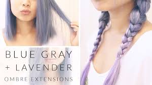 Only 2 available and it's in 2 people's carts. How To Blue Gray Hair Lavender Ombre Extensions