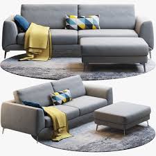 boconcept fargo sofa 3d model cgtrader