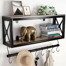 Entryway Shelf With Hooks Visualhunt
