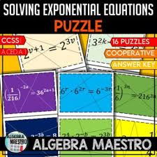 Solving Exponential Equations Puzzle