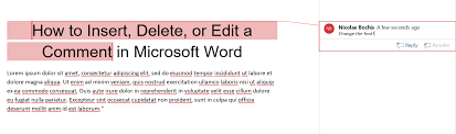 edit a comment in microsoft word