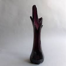 Vintage Purple Murano Glass Vase From