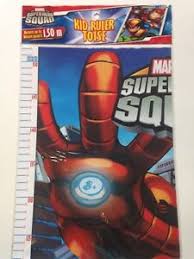 Details About Marvel Super Hero Squad Growth Chart Kid Size Ruler Height Wall 5 1 5m New