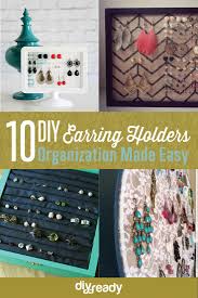10 diy earring holder ideas