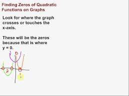 Finding Zeros Of Quadratic Functions On