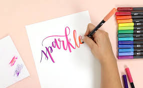 Tombow Brush Lettering Tutorial How To Blend Tombow Markers