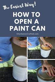 How to open a paint can + VIDEO (easiest + cleanest way)