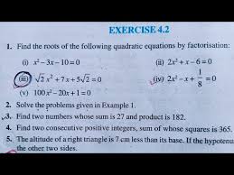Cbse Class 10 Maths Exercise 4 1