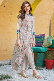 Khaadi J17252 A Brown Lawn 2 Piece Collection