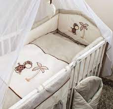 3 Pcs Cot Cot Bed Baby Puffy Bedding