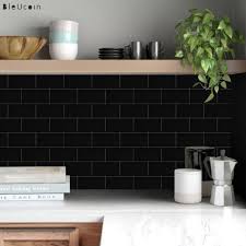 Black Subway L And Stick Wall Tile