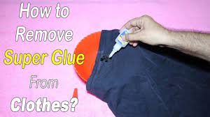 super glue stains from clothes tips