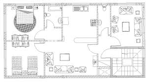 2 Bhk House Furniture Layout Plan