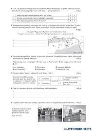 Geografia Klasa 5 Dział 1 Sprawdzian - Geografia online worksheet for 5