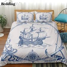 anchor sailboat bedding set