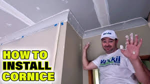 how to plaster coving cornice a drywall