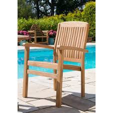 Teak Stacking Garden Armchair