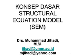 konsep dasar structural equation model
