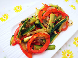 Zucchini And Bell Pepper Stir Fry Recipe by Archana's Kitchen