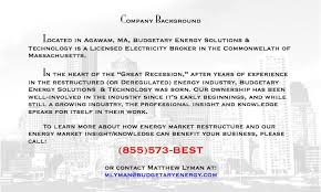 Company Background Budgetary Energy Solutions Technology