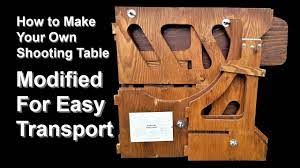 how to make your own shooting table