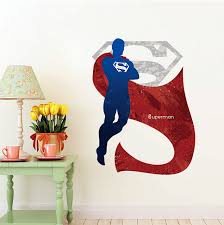 Super Man Wall Sticker Cartoon Wall