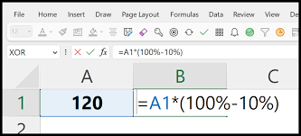 add subtract percene from a number