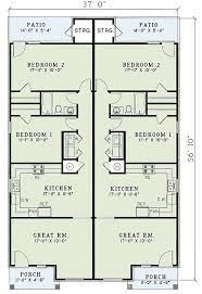 Contemporary Duplex Plan With Matching