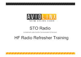 Sto Radio Hf Radio Refresher Training Manualzz Com