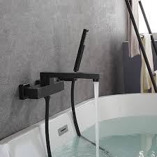 Bathtub Faucet Black Wall Mounted