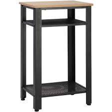 Homcom Modern Side Table With 2 Tier