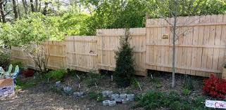 Jul 07, 2021 · add concrete mix to the post holes. How To Build A Fence On A Slope Today S Homeowner