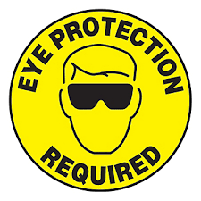 Image result for eye protection sign