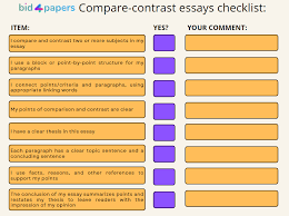 how to write a compare and contrast