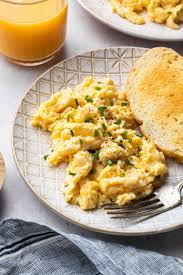 scrambled eggs without milk dairy free