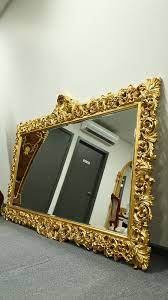 Big Wall Mirror Velvet Luxury Furniture