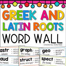 greek and latin roots posters