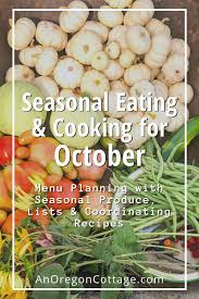 seasonal cooking for october recipes